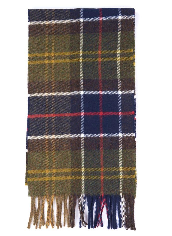 Sciarpa In Lana Merino 100% - Intrecciata A Mano In Germania, Colore Oliva Blu Antracite