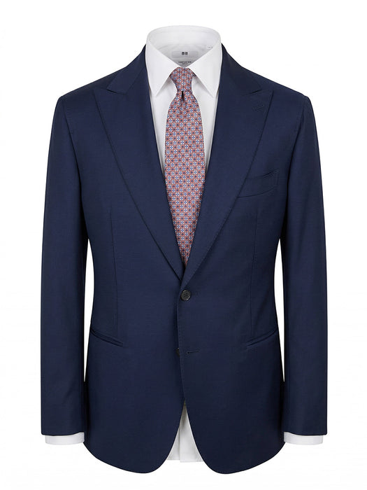 Abito Sartoriale Blu con Rever a Lancia