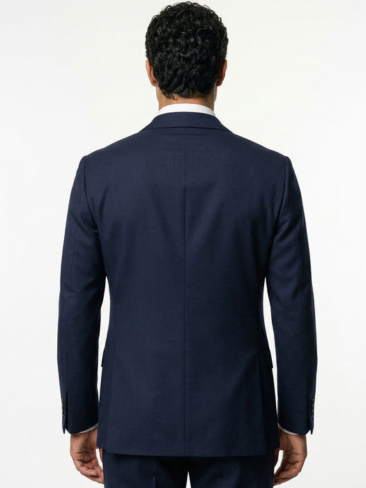 Abito Sartoriale Blu con Rever a Lancia