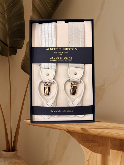 Albert Thurston Bretella Smoking Bianca