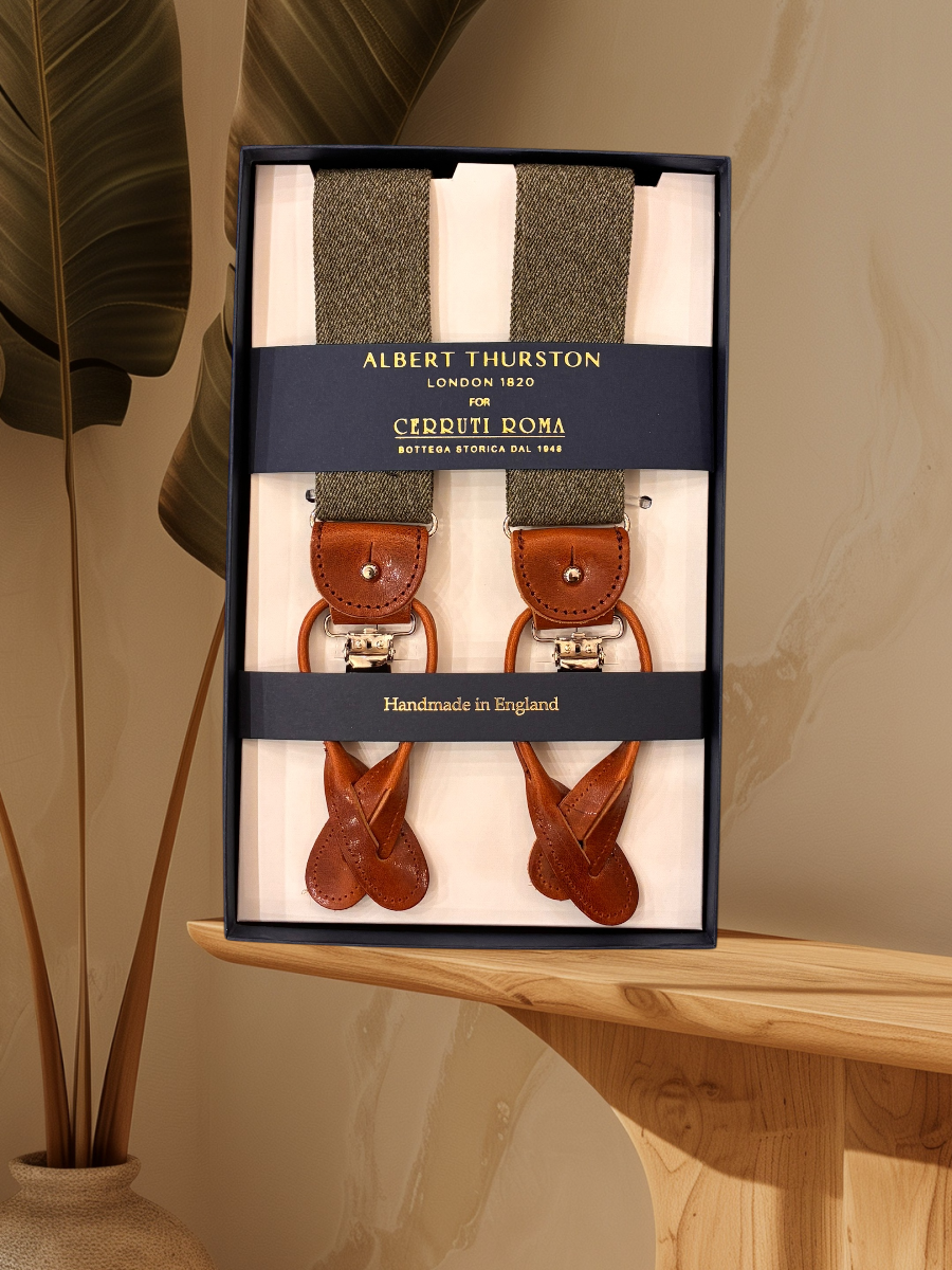 Albert Thurston Bretella Denim Verde