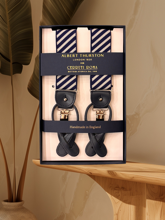 Albert Thurston Bretella Regimental Blu