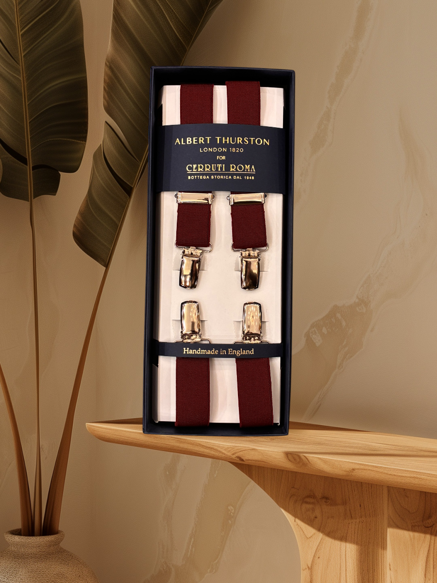 Albert Thurston Bretella Slim Bordeaux