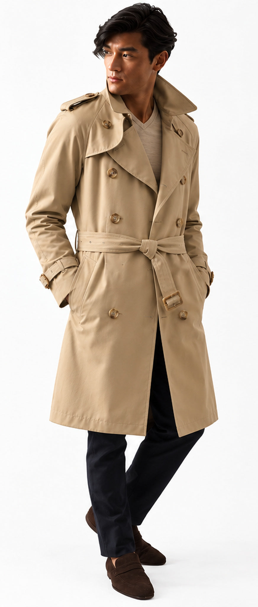 Aquascutum of London Trench Doppiopetto Beige