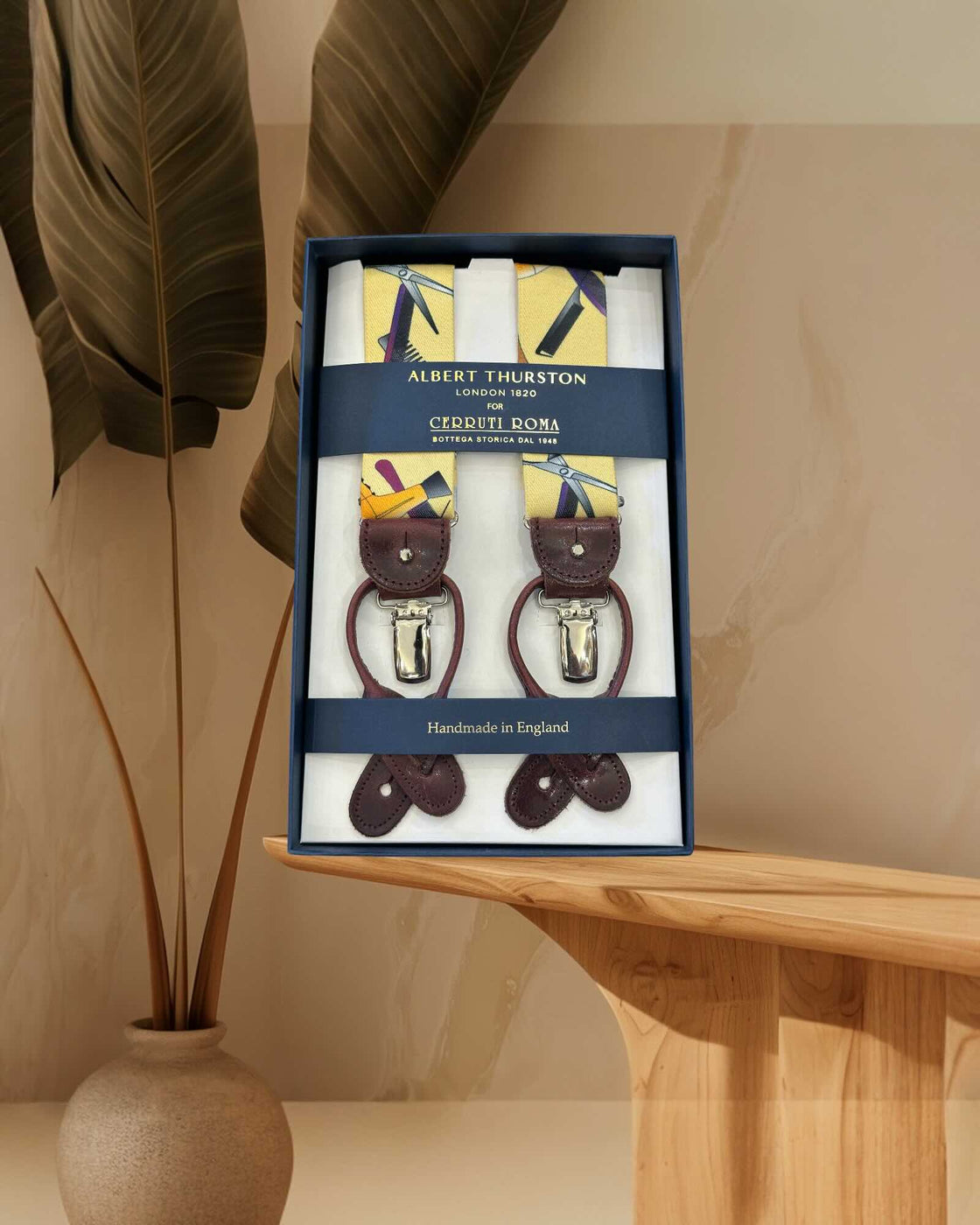 Albert Thurston Bretella Fantasia Motivo Barberia