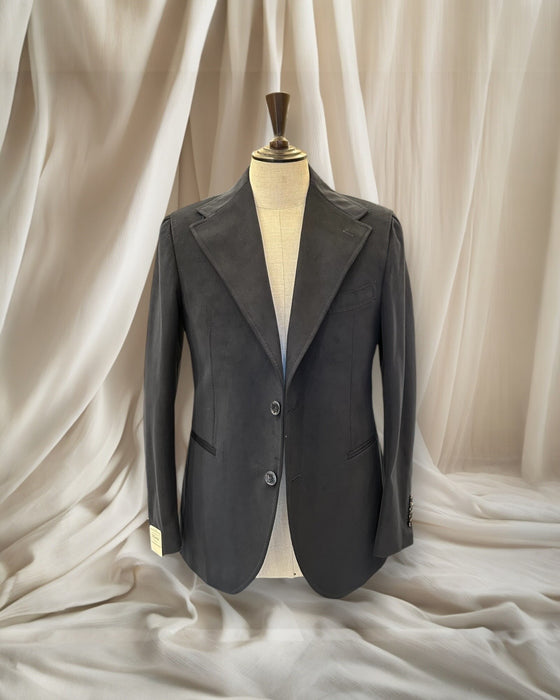 Giacca Blazer in Cotone di Fustagno Blu