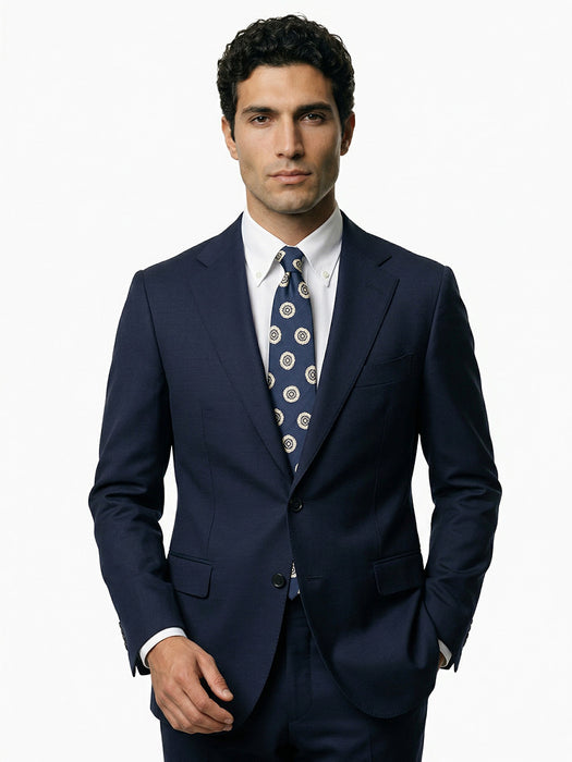 Abito Sartoriale Blu con Rever Classico