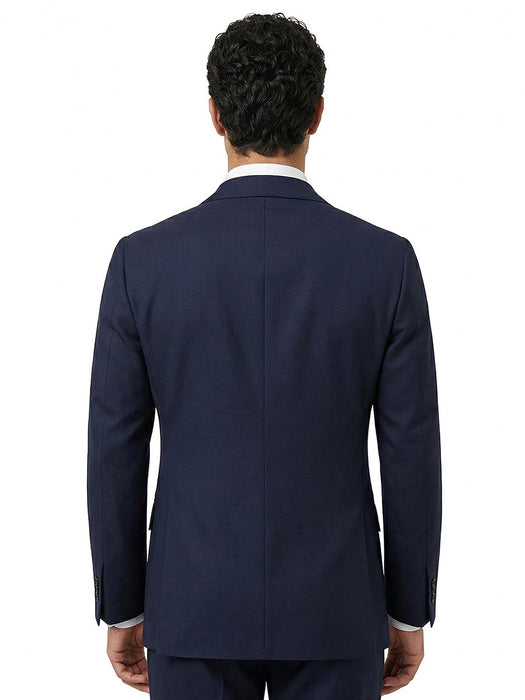 Abito Sartoriale Blu Doppio Petto con Rever a lancia
