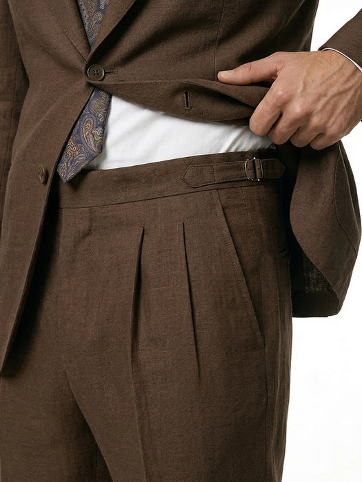 Abito Sartoriale Testa di Moro con Rever a Lancia
