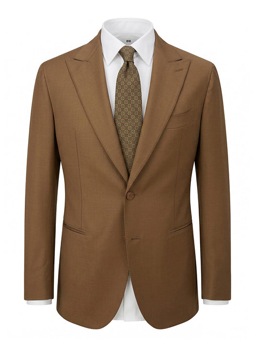 Abito Sartoriale Marrone con Rever a Lancia