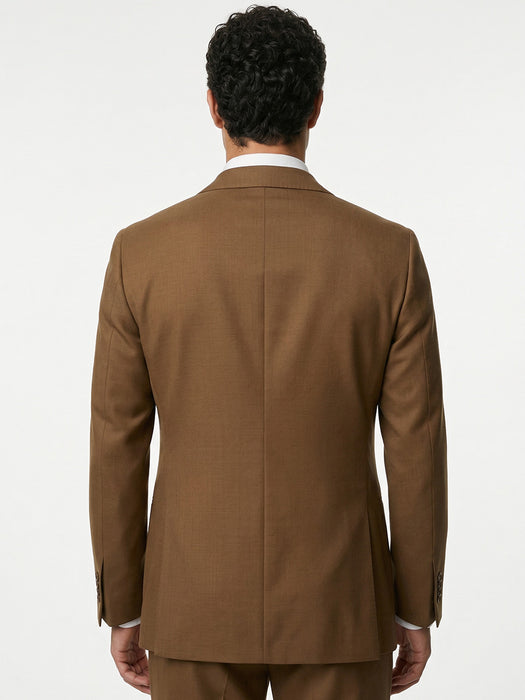 Abito Sartoriale Marrone con Rever a Lancia