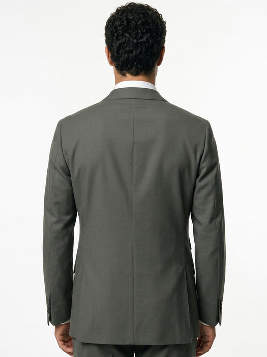 Abito Sartoriale Doppio Petto Verde Chiaro Con Rever a Lancia