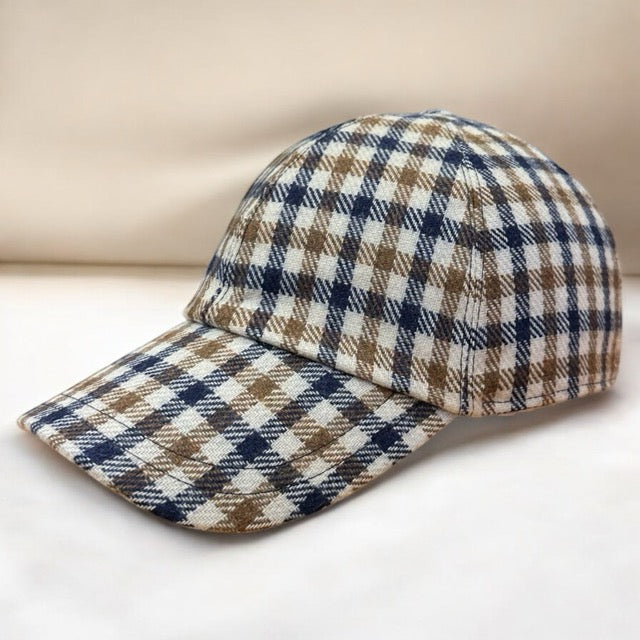 Aquascutum of London Cappello Lana Visiera Club Check