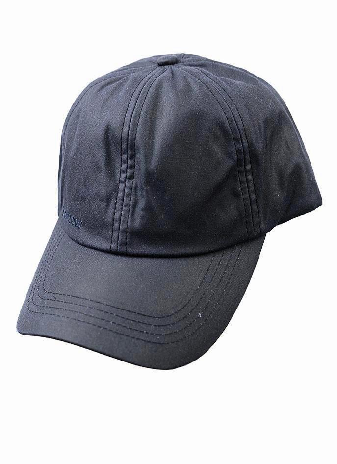 Barbour Cappello Visiera Cerato Blu