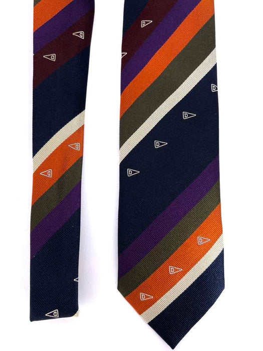 Drake's Cravatta di Seta Regimental Logo