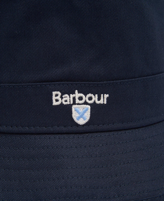 Barbour Cappello Pescatore Cotone Blu
