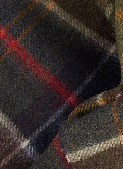 Barbour Sciarpa Yaxley Tartan Verde