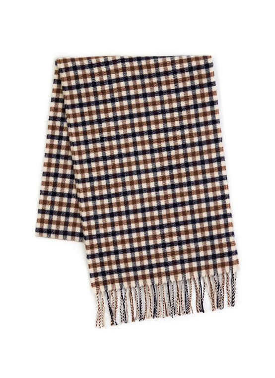 Aquascutum Of London Sciarpa Nuova Collezione Club Check Cashmere